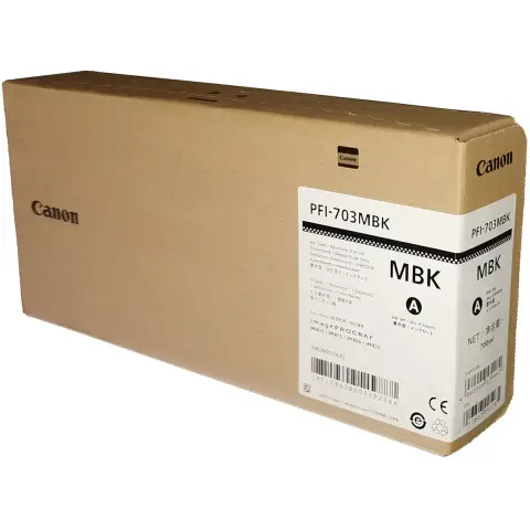 Oryginalny Tusz Matte Black Canon PFI703MBK, PFI-703MBK (2962B001AA)